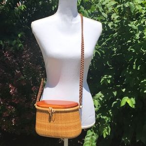 Structured Straw Crossbody Purse BEAUTIFUL